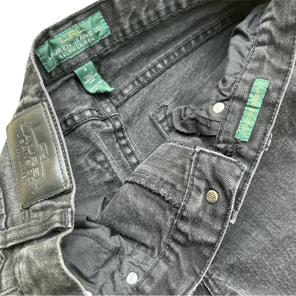 Women’s Vintage Ralph Lauren Black Jeans Bootcut Size 4 - Picture 3 of 4